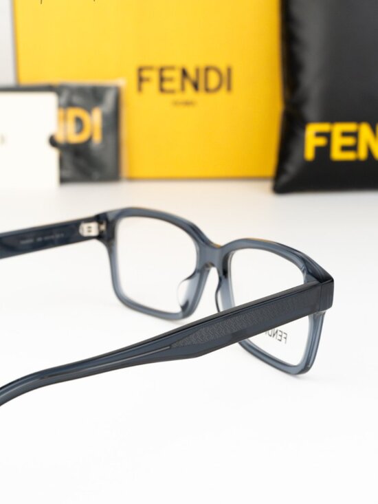 Fendi Women Eyeglasses Rectangular Dark Blue Demo FE50030I 089 NEW AUTHENTIC main image 7
